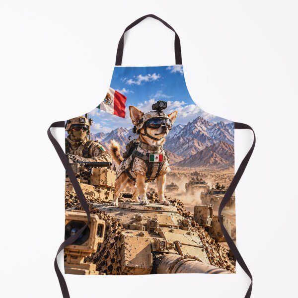 Item preview, Mexican Tactical Chihuahua – Military K9 Desert Tank Patrol designed and sold by Redcon-fantasy.