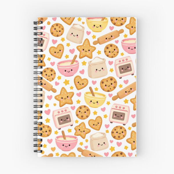 Item preview, Kawaii Cookie Baking Friends Cute Seamless Pattern Print designed and sold by Inkworksbyshery.