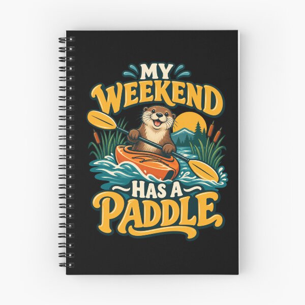 Item preview, Mi fin de semana tiene un paseo en kayak - Kayaking Otter designed and sold by Good Mood Foundry.