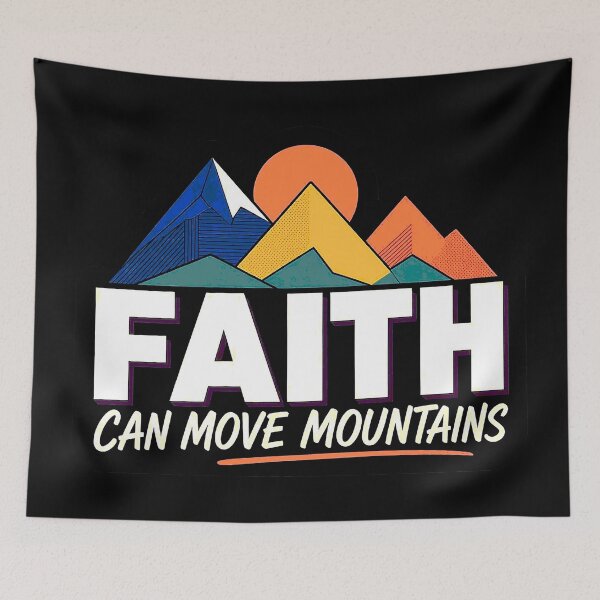 Item preview, Matthew 17:20 Faith Can Move Mountains designed and sold by plushism.