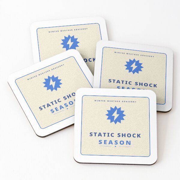 Item preview, Winter Weather Advisory Static Shock Season Badge designed and sold by thestevebro.