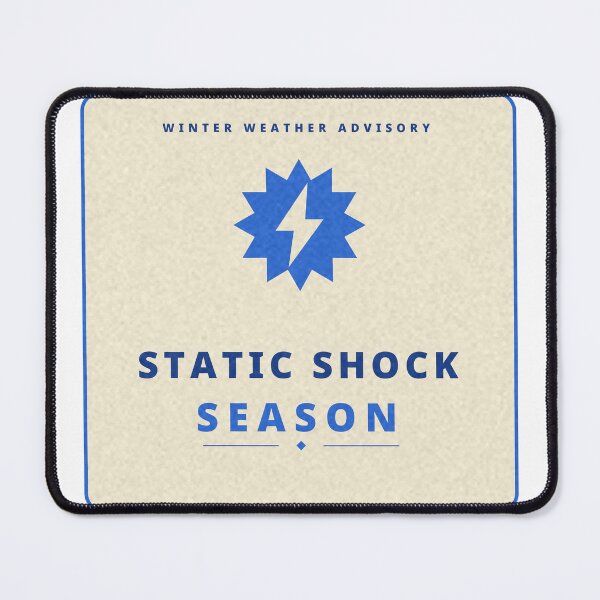 Item preview, Winter Weather Advisory Static Shock Season Badge designed and sold by thestevebro.