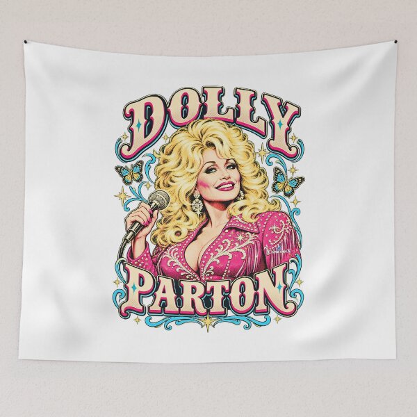 Item preview, Dolly Parton Retro Country Pop Art designed and sold by EvergreenPark - Tee Studio.