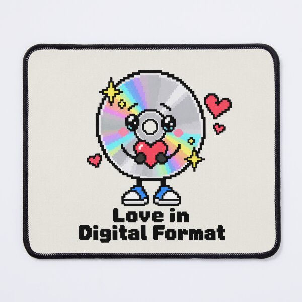 Item preview, Cute Pixel CD Heart Retro Y2K Tech Design designed and sold by MetaModel Editions.