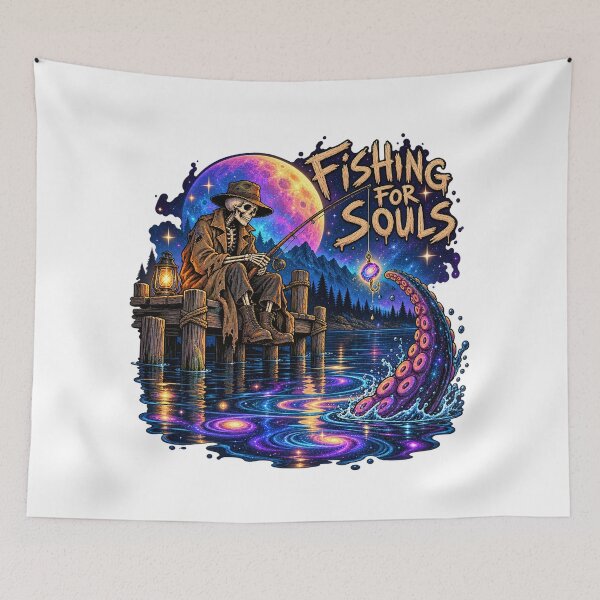 Item preview, Macabre Fishing designed and sold by CleanLine Studio.