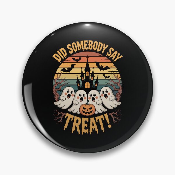 Item preview, Did Somebody Say Treat – Funny Halloween Ghost Haunted House Art designed and sold by jkrphoto.