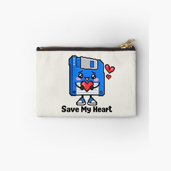 Item preview, Cute Floppy Disk Heart Pixel Art Retro Computer Design designed and sold by MetaModel Editions.