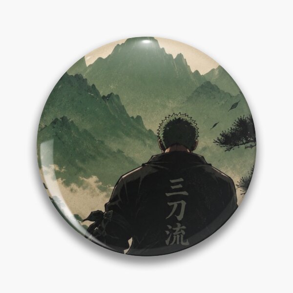 Item preview, Roronoa Zoro Santoryu Mountain Moon Ukiyo-e (HIGH-QUALITY) Anime  designed and sold by ShawnMorrisDesigns.