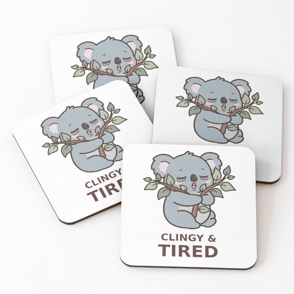 Artikelvorschau, Anhänglich und müde – Kawaii-Koala entworfen und verkauft von Visual Dept..