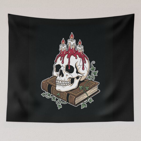 Item preview, Skull Candles Book Gothic Occult Art designed and sold by digizonebydas.