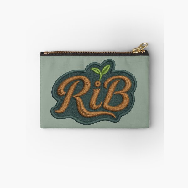 Item preview, Organic Earth Typography Forest Teal Embroidered Style designed and sold by Rib-Brand.