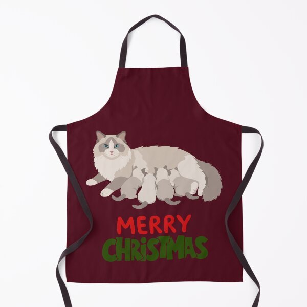 Item preview, Cute Ragdoll Cat Merry Christmas Holiday Art designed and sold by stormk10.