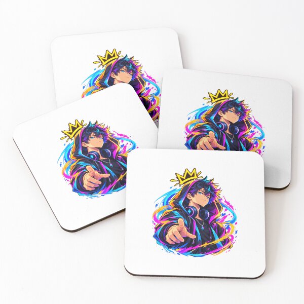 Item preview, Neon Anime Cyberpunk Hero designed and sold by AnimeOrbit.