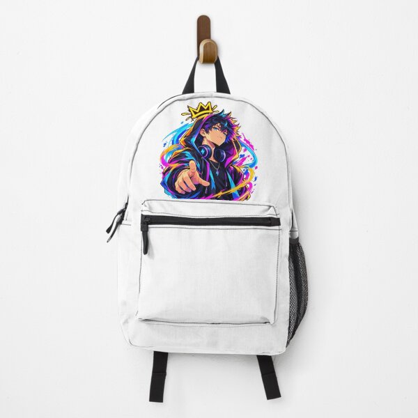 Item preview, Neon Anime Cyberpunk Hero designed and sold by AnimeOrbit.