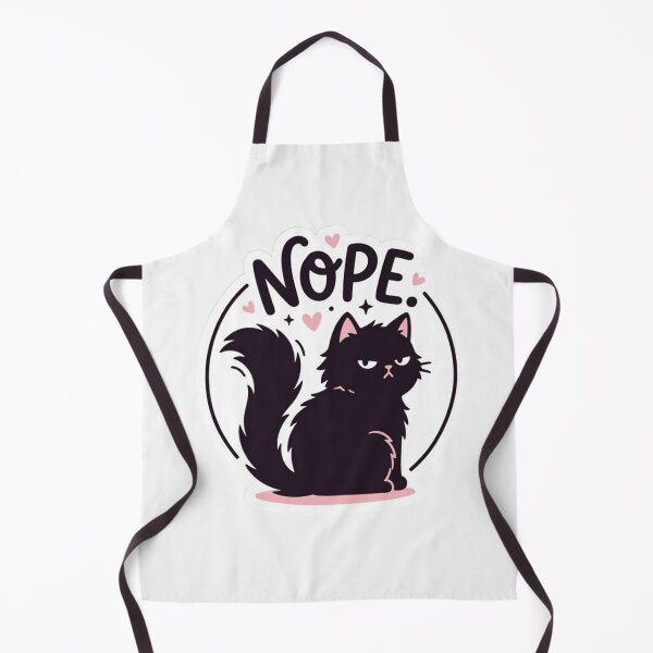 Item preview, Nope Sassy Black Cat Cute Funny Introvert Humor designed and sold by Artsyowlscrafts.