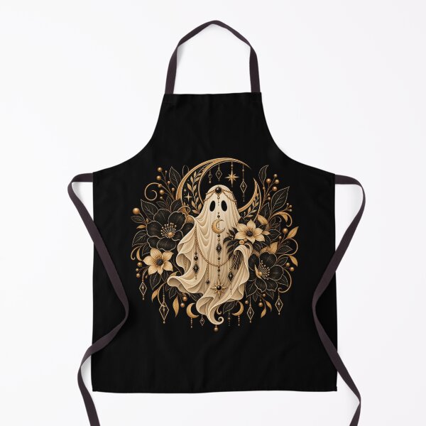 Item preview, Boho Celestial Ghost Moon Floral Art designed and sold by BohoMysticArt.