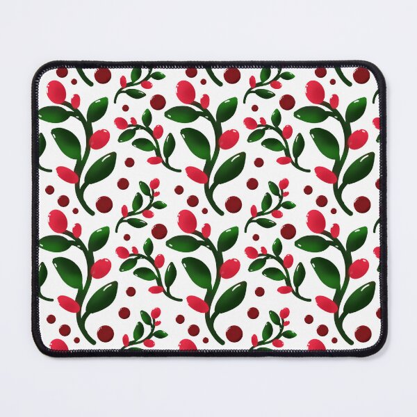 Item preview, Christmas Botanical Berry Pattern — 3D Glossy Red Berry Green Leaf Holiday Repeat Design designed and sold by HopeAndHustle.