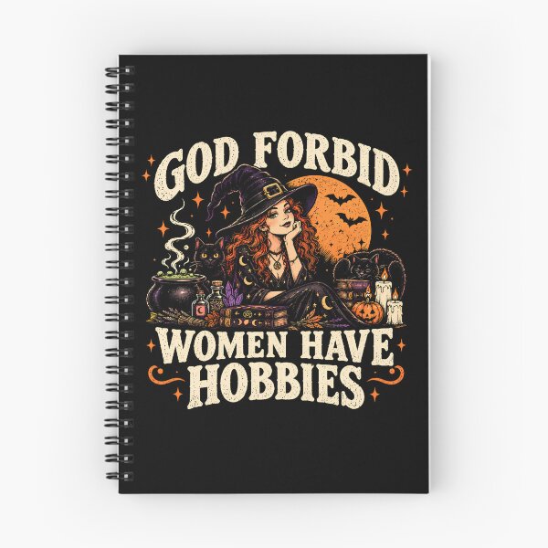 Item preview, God Forbid Woman Have Hobbies Halloween Witch designed and sold by monika-arthing.
