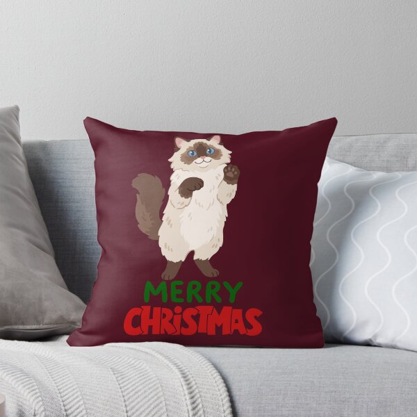 Item preview, Cute Ragdoll Cat Merry Christmas Holiday Art designed and sold by stormk10.
