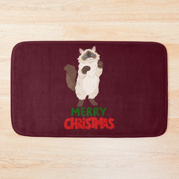 Item preview, Cute Ragdoll Cat Merry Christmas Holiday Art designed and sold by stormk10.