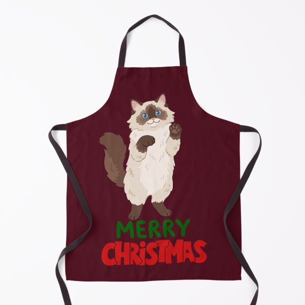 Item preview, Cute Ragdoll Cat Merry Christmas Holiday Art designed and sold by stormk10.