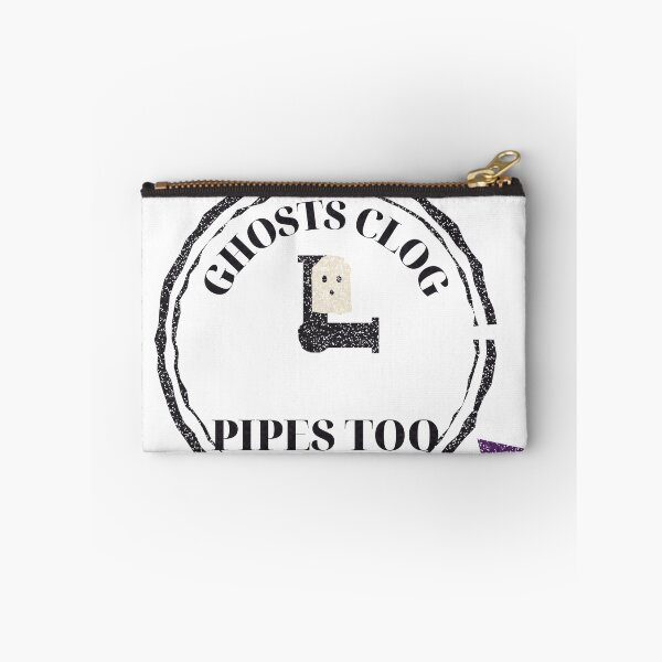 Item preview, Ghosts Clog Pipes Too Plumber Halloween Badge designed and sold by thestevebro.