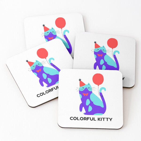 Item preview, Colorful Kitty – Cute Rainbow Cat Lover Design designed and sold by walbayzon.