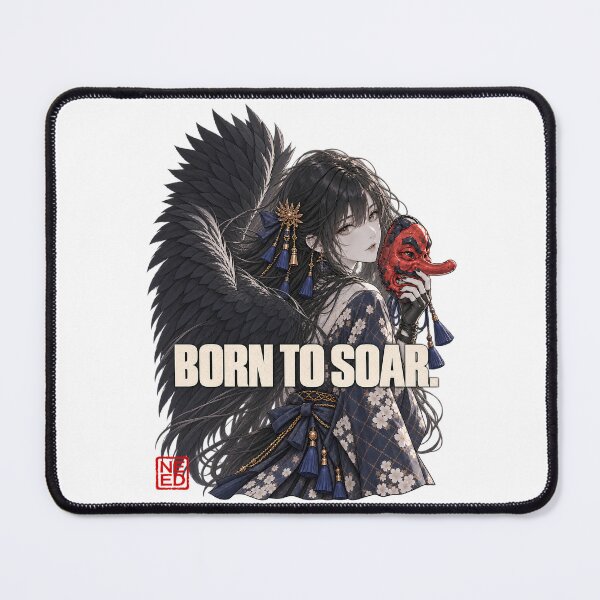 Item preview, Born to Soar – Black Wing Tengu designed and sold by Neo Edo Studio.
