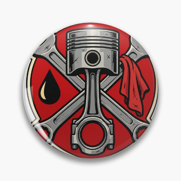 Item preview, Mechanic Piston and Crossed Wrenches Badge designed and sold by eignvalue.