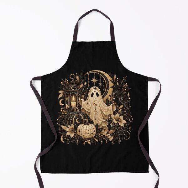 Item preview, Boho Celestial Ghost Pumpkin Lantern Art designed and sold by BohoMysticArt.
