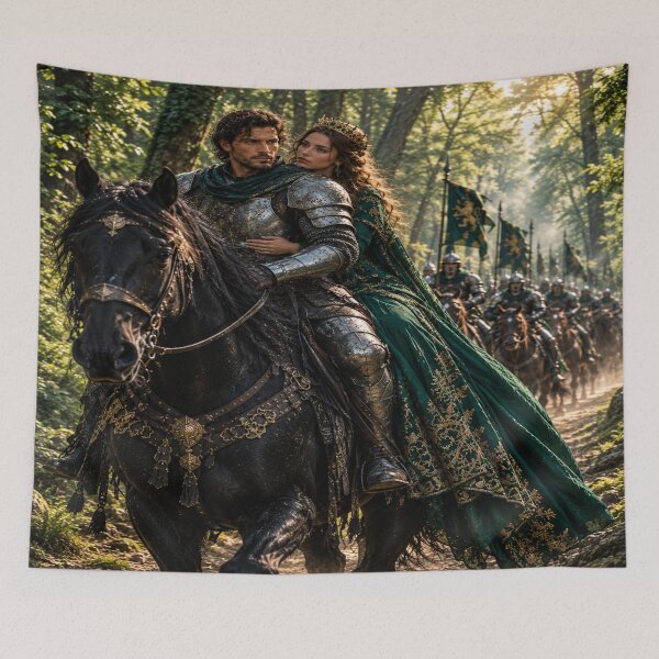Item preview, The Oath of the Kingdom: The Queen and the Knight designed and sold by JMAVILA ART.