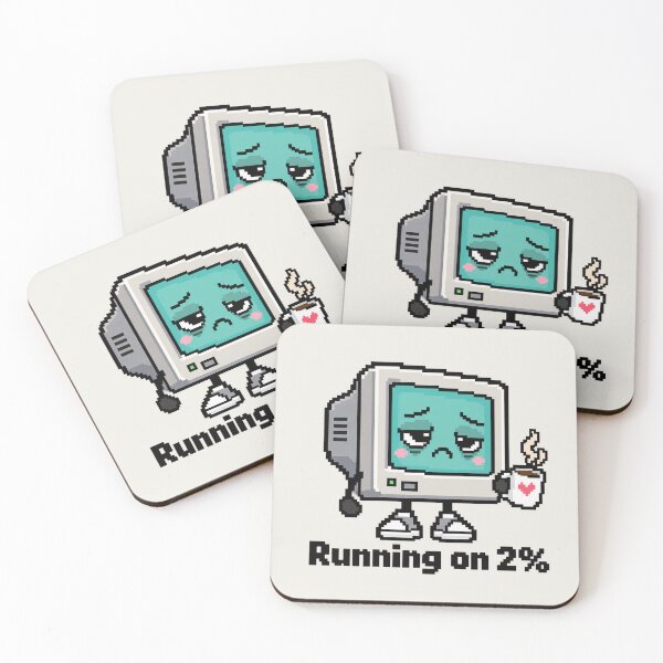 Item preview, Cute Retro Computer Coffee Pixel Art Nostalgia Design designed and sold by MetaModel Editions.