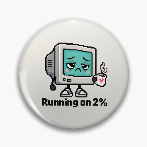 Item preview, Cute Retro Computer Coffee Pixel Art Nostalgia Design designed and sold by MetaModel Editions.