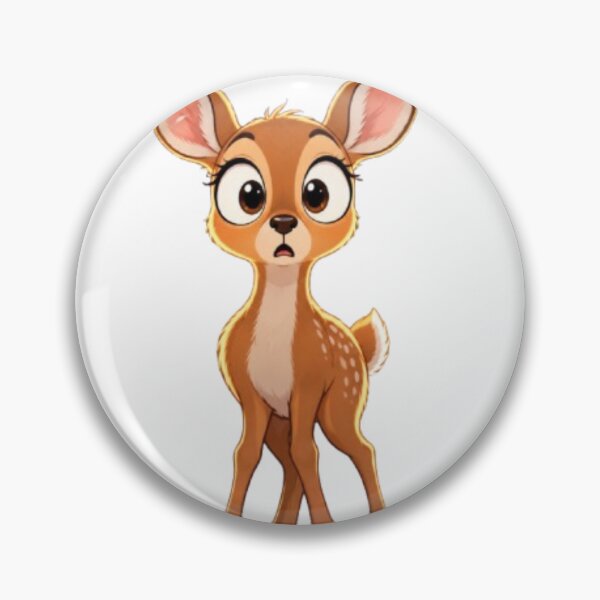Item preview, Wide-Eyed Woodland Fawn Cartoon Illustration designed and sold by Soujji-Designs.