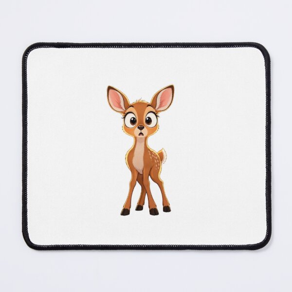 Item preview, Wide-Eyed Woodland Fawn Cartoon Illustration designed and sold by Soujji-Designs.