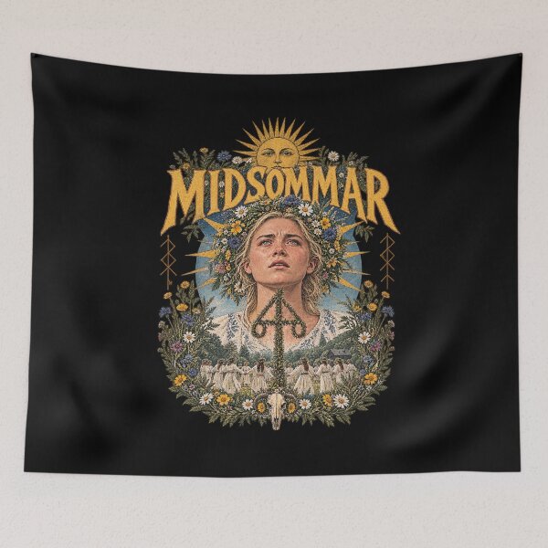Item preview, Midsommar May Queen Folk Horror Movie Ari Aster Cult Film designed and sold by CatiaStudioArt.