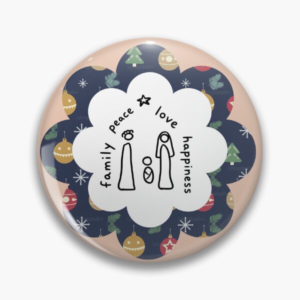 Item preview, Family Peace Love Happiness Christmas Pattern Art designed and sold by Liberarteprint.