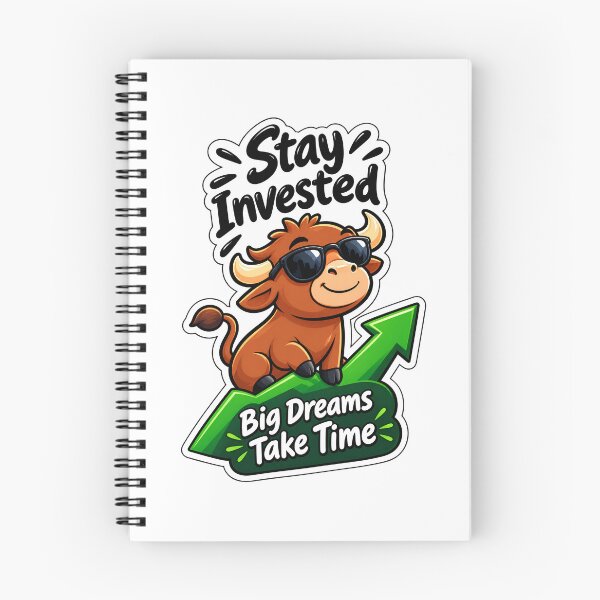 Item preview, Stay Invested – Big Dreams Take Time | Long Term Investor & Stock Market Quote designed and sold by sugoonfinarts.