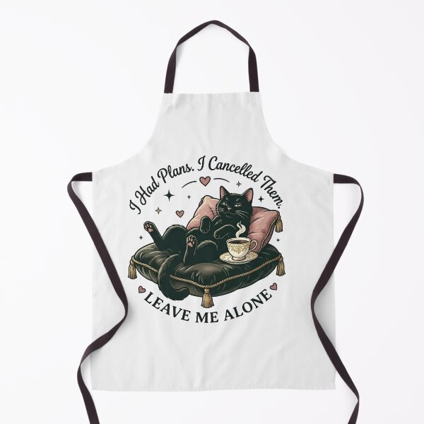 Item preview, I Had Plans I Cancelled Them Leave Me Alone Sassy Black Cat designed and sold by Artsyowlscrafts.