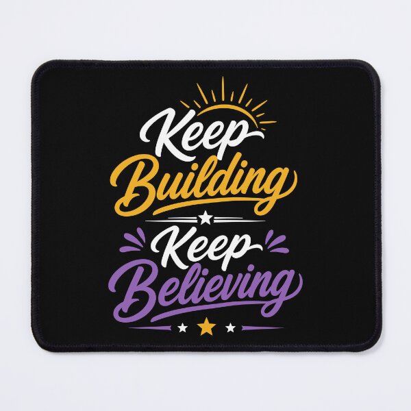 Item preview, Keep Building Keep Believing Motivational Growth Mindset designed and sold by rejowan-arts.