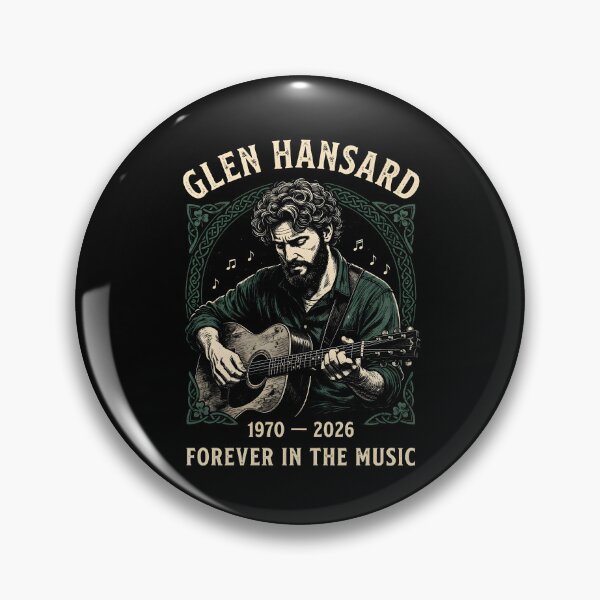 Item preview, Glen Hansard Acoustic Guitar Singer Vintage Folk Music Tribute designed and sold by Neon Bones Studio.