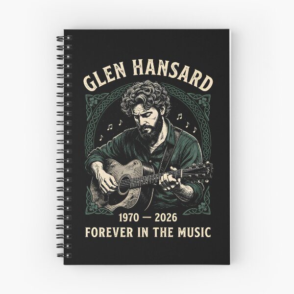 Item preview, Glen Hansard Acoustic Guitar Singer Vintage Folk Music Tribute designed and sold by Moad Fahim.