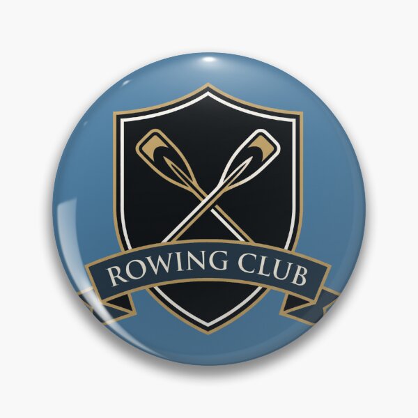 Item preview, Vintage Rowing Club Crossed Oars Gold Crest Graphic designed and sold by KiwiRider.