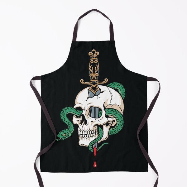 Item preview, Snake and Dagger Through Skull Tattoo Art designed and sold by digizonebydas.