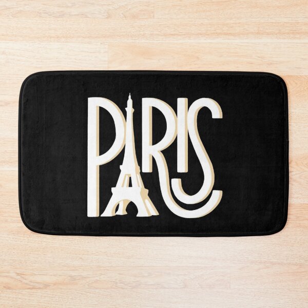 Item preview, Paris Eiffel Tower Minimalist Typography designed and sold by KromaDesignLab.