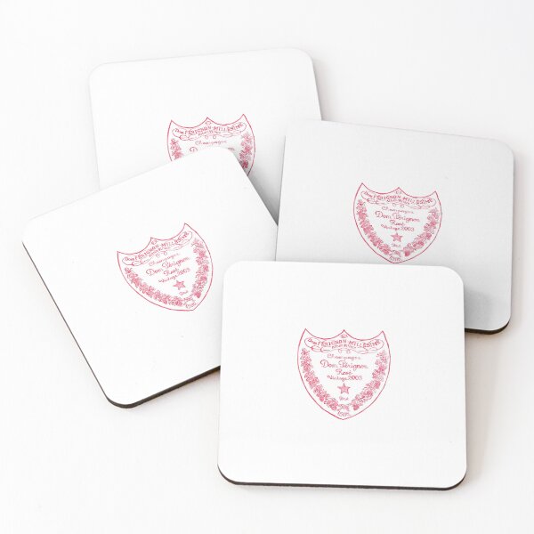 Item preview, Dom Perignon vintage sketch pink Champagne pink french france chic designed and sold by bunnylover4life.