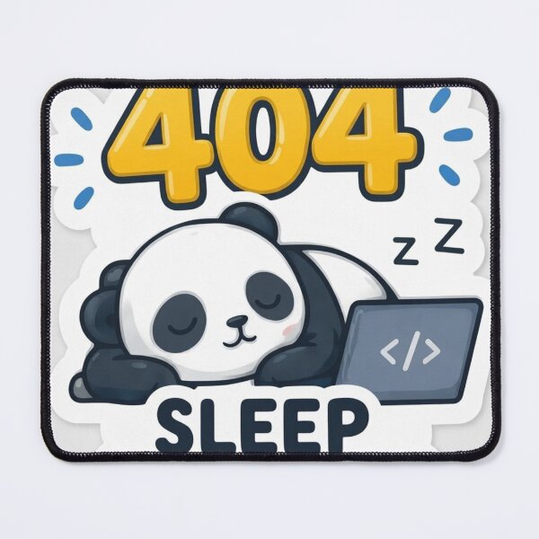 Item preview, 404 Sleep Not Found - Cute Coding Panda Developer designed and sold by Kushwaha18.