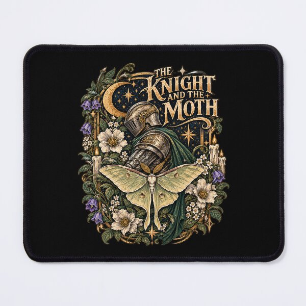 Item preview, The Knight And The Moth - Vintage Gothic Botanical Art designed and sold by CatiaStudioArt.