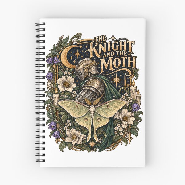 Item preview, The Knight And The Moth - Vintage Gothic Botanical Art designed and sold by CatiaStudioArt.