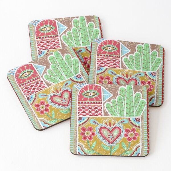 Item preview, Evil Eye Bird with Cactus and Milagro Heart designed and sold by Fani*.